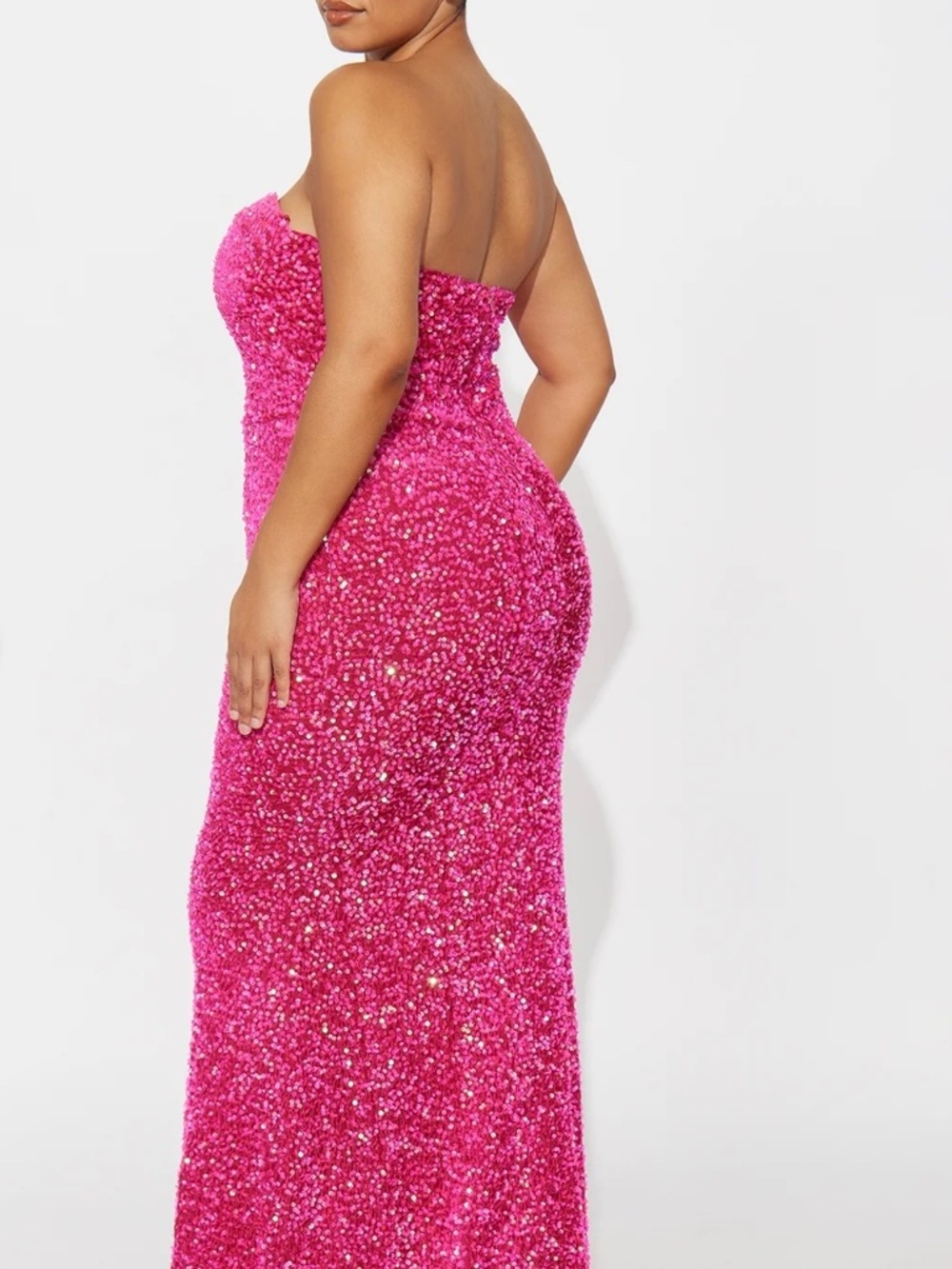 Fuchsia strapless gown (NWT) XL - Picture 2 of 5